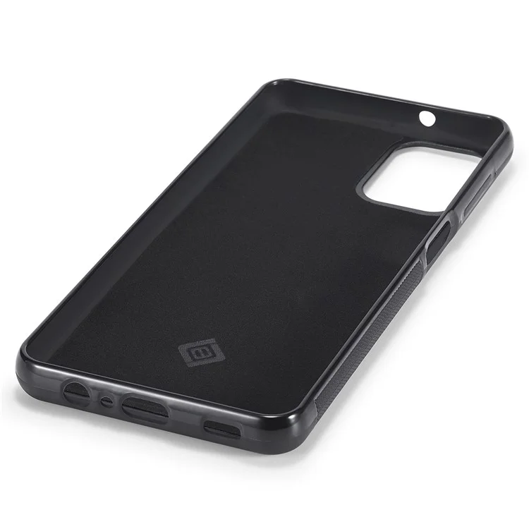 LC.IMEEKE Phone Cover for Samsung Galaxy A22 4G (EU Version) , Carbon Fiber Leather Coated TPU+EVA Case