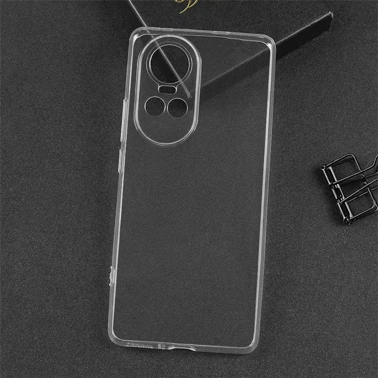 Clear TPU Phone Case for Oppo Reno10 5G (Global) Precise Cutouts Ultra-Thin Mobile Phone Cover