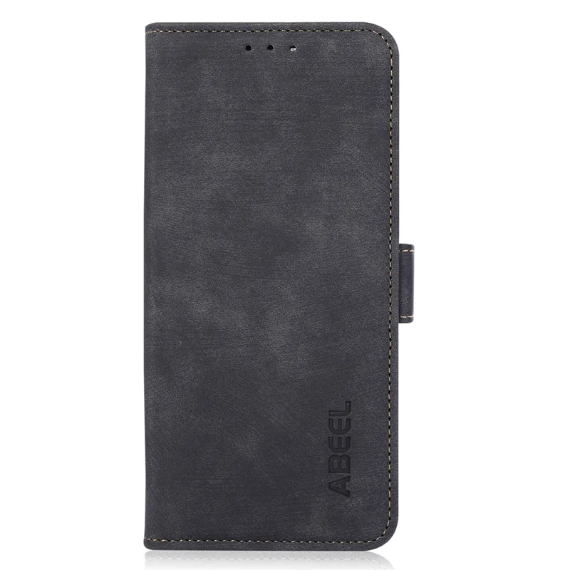 ABEEL For Nokia G42 Phone Case Shockproof Wallet Stand PU Leather Retro Texture Phone Cover - Black