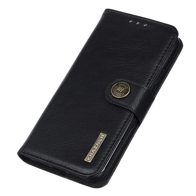 KHAZNEH Per Nokia G42 Wallet Phone Shell Flip Cover Stand Cowhide Texture Cell Phone Case - Nero