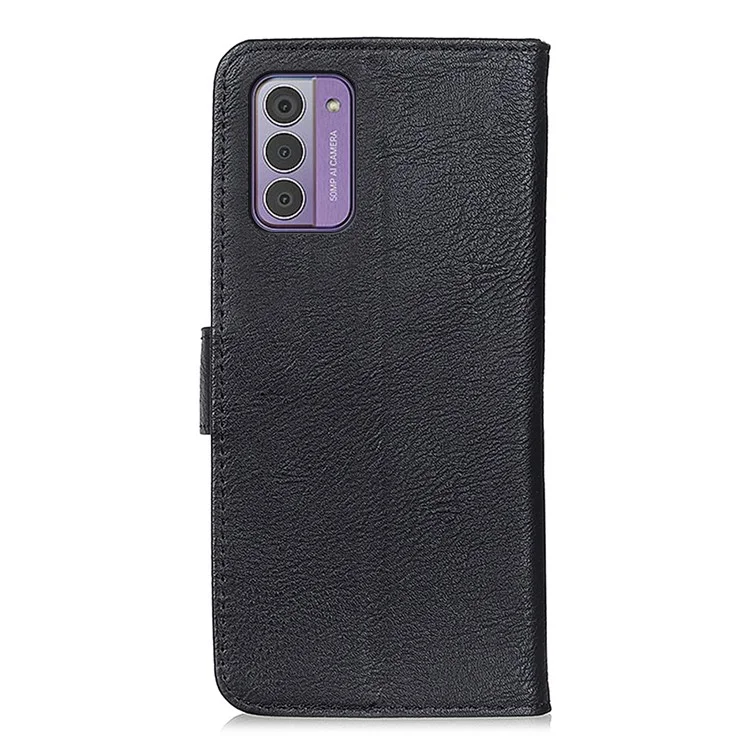 KHAZNEH Per Nokia G42 Wallet Phone Shell Flip Cover Stand Cowhide Texture Cell Phone Case - Nero