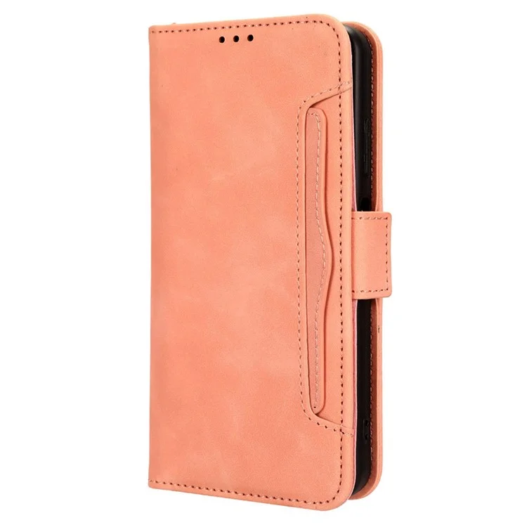 Per Nokia G42 Flip Stand Case Multiple Card Slots Wallet PU Leather Phone Cover - Rosa