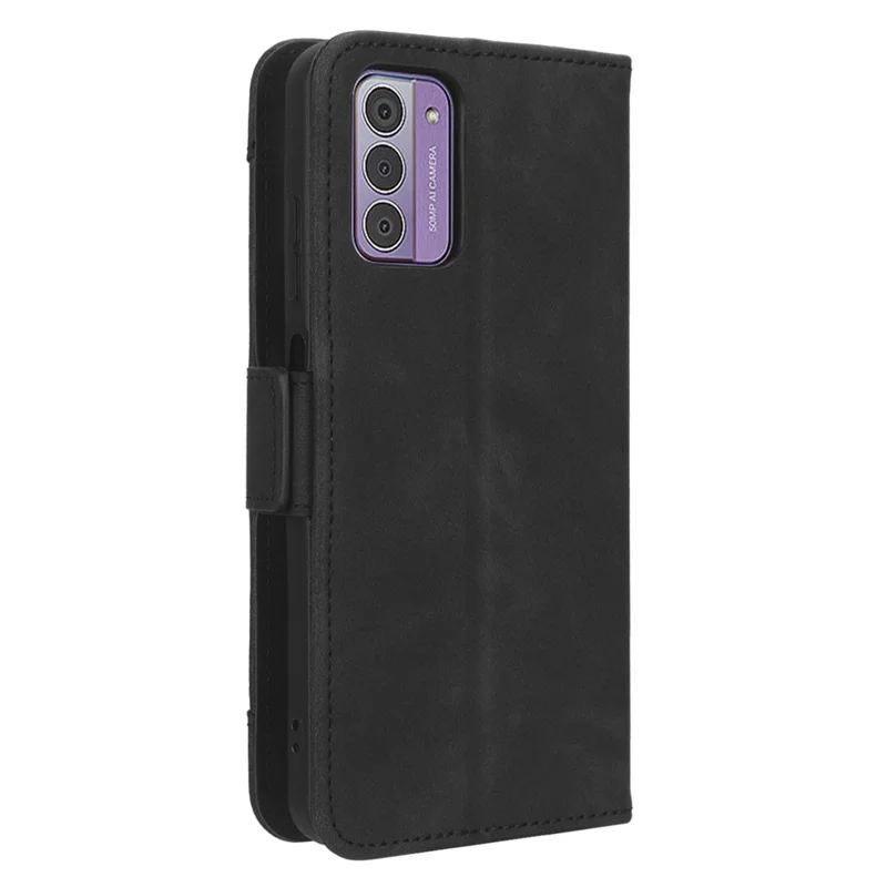 Funda de soporte tipo cartera con múltiples ranuras para tarjetas para Nokia G42 Flip - Negro