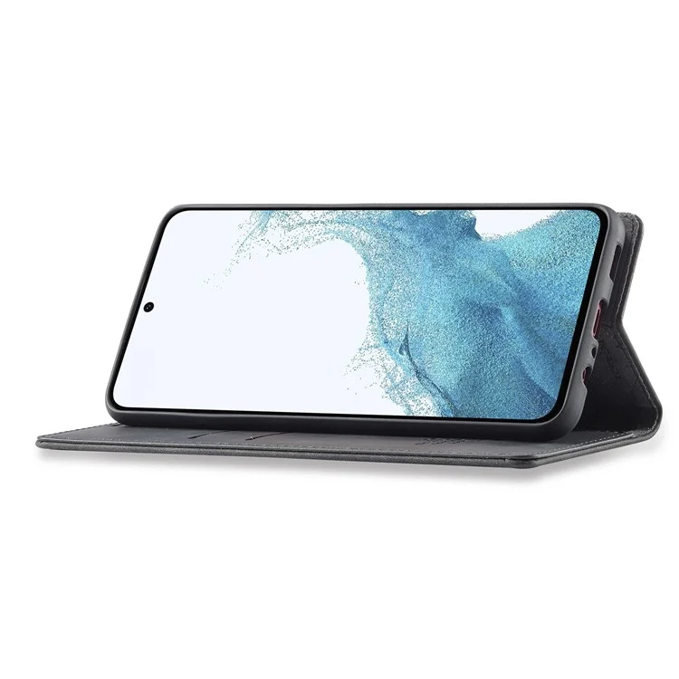 Étui pour téléphone LC.IMEEKE pour Samsung Galaxy S23 FE, portefeuille en cuir microfibre avec support - Noir