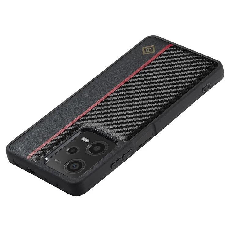 LC.IMEEKE для Xiaomi Redmi Note 12 5G (Китай) / (Индия) / (Глобальный) / Poco X5 5G Чехол с текстурой углеродного волокна, ударопрочный PU-кожа + TPU + EVA