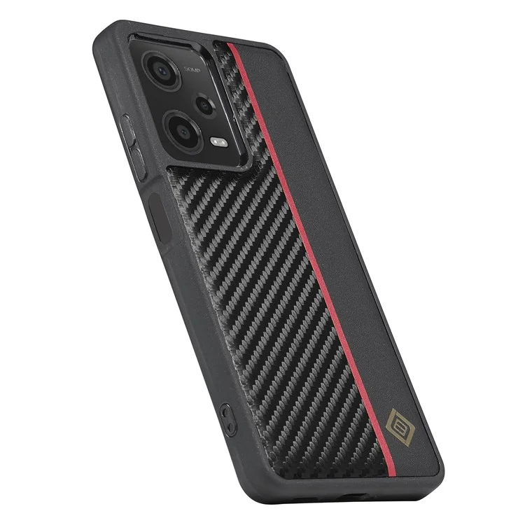 LC.IMEEKE для Xiaomi Redmi Note 12 5G (Китай) / (Индия) / (Глобальный) / Poco X5 5G Чехол с текстурой углеродного волокна, ударопрочный PU-кожа + TPU + EVA