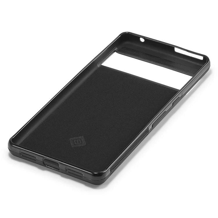 LC.IMEEKE Carbon Fiber Texture Case for Google Pixel 7 Pro 5G , PU Leather+TPU+EVA Back Guard Phone Cover