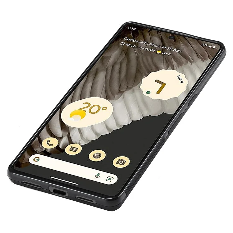 LC.IMEEKE Carbon Fiber Texture Case for Google Pixel 7 Pro 5G , PU Leather+TPU+EVA Back Guard Phone Cover