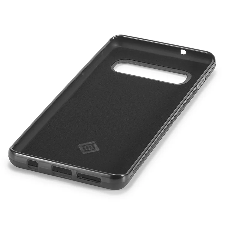 LC.IMEEKE Per Samsung Galaxy S10 Plus Custodia in pelle PU+TPU+EVA Texture in fibra di carbonio Custodia protettiva per telefono