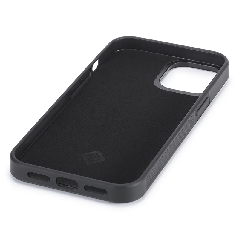 LC.IMEEKE Per iPhone 12 / 12 Pro Custodia in Fibra di Carbonio Texture Cover in Pelle PU Rivestita TPU+EVA Hybrid Phone Case