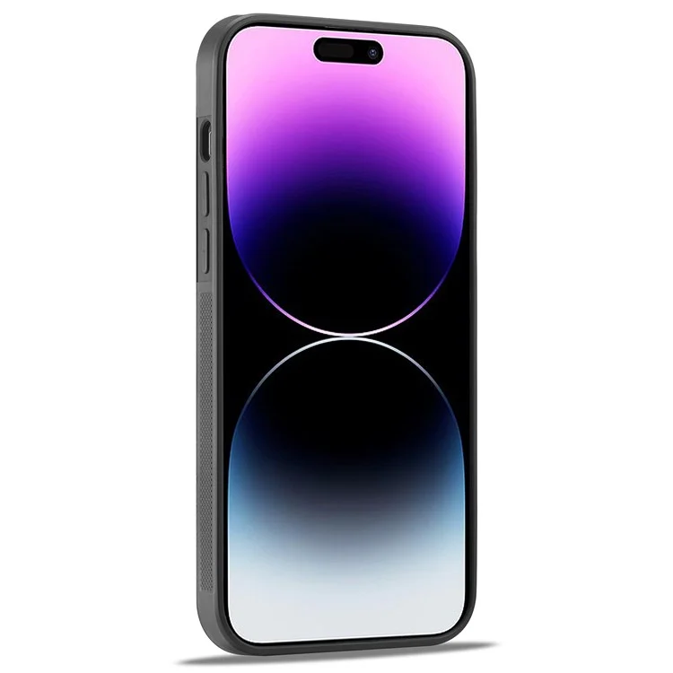 LC.IMEEKE для iPhone 14 Pro Max Чехол с углеродным волокном и искусственной кожей PU+TPU+EVA для ударопрочности