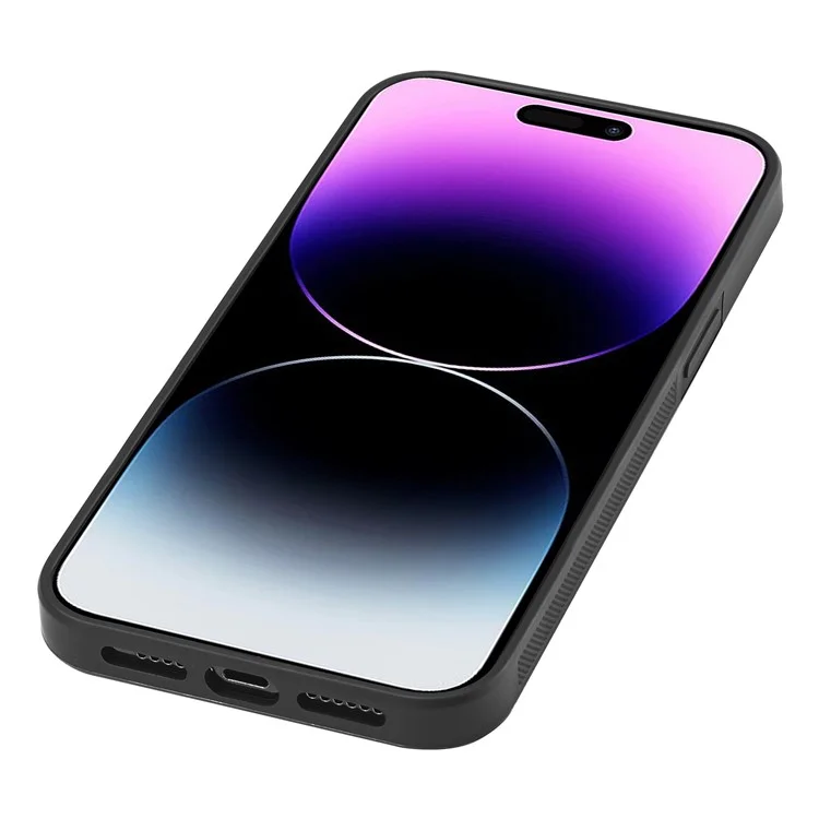 LC.IMEEKE для iPhone 14 Pro Max Чехол с углеродным волокном и искусственной кожей PU+TPU+EVA для ударопрочности