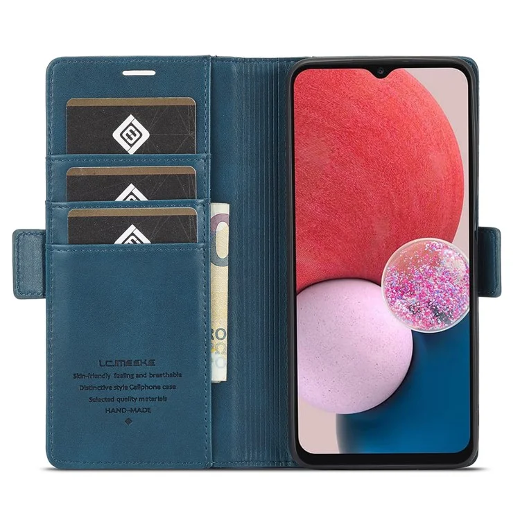 LC.IMEEKE Handyhülle für Samsung Galaxy A13 4G / 5G / A04 4G / A04s 4G, PU-Leder Ständer Brieftasche Hülle - Grün