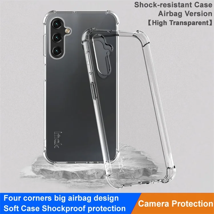 IMAK Clear Phone Case for Samsung Galaxy A25 5G (Global) (161.0 x 76.5 x 8.3mm) , Thickened Four Corner Shell Anti-Dust  TPU Phone Cover - Transparent