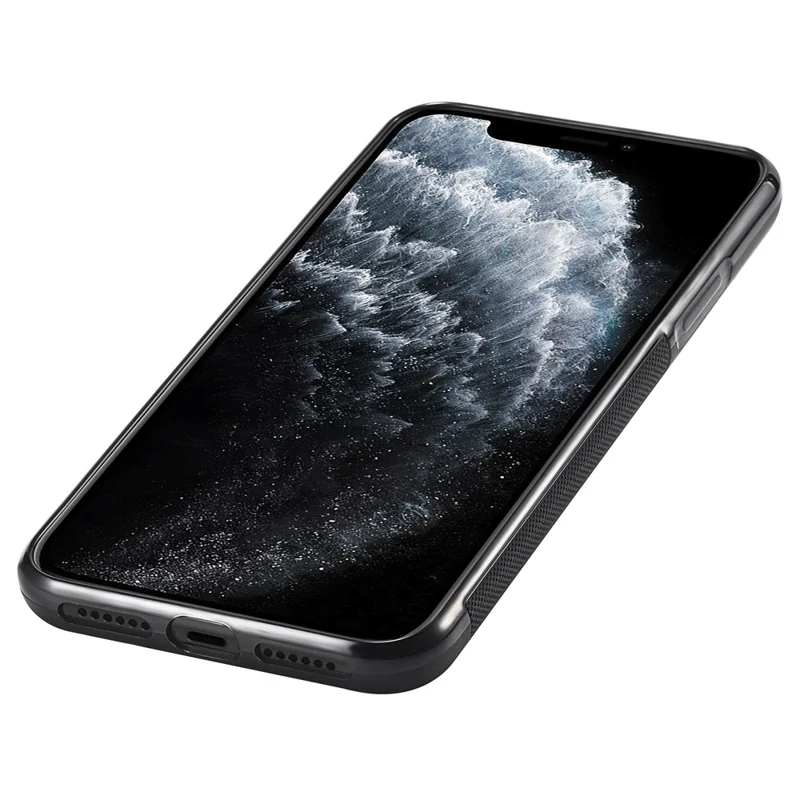 LC.IMEEKE Для iPhone 11 Pro Anti-Scratch Чехол для телефона с текстурой из углеродного волокна PU Leather+TPU+EVA Shell