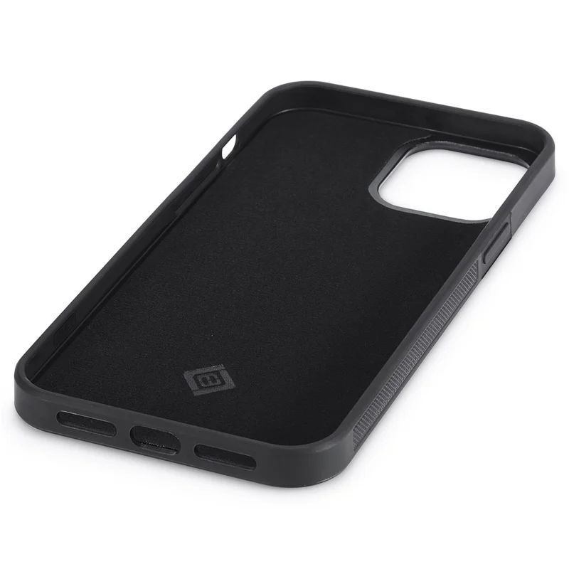 LC.IMEEKE For iPhone 12 Pro Max Carbon Fiber Texture Phone Cover PU Leather+TPU+EVA Cell Phone Shell