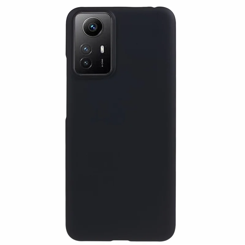Til Xiaomi Redmi Note 12S 4G Gummibehandlet Telefonbeskyttelse Hård PC-beskyttelsesdæksel - Sort