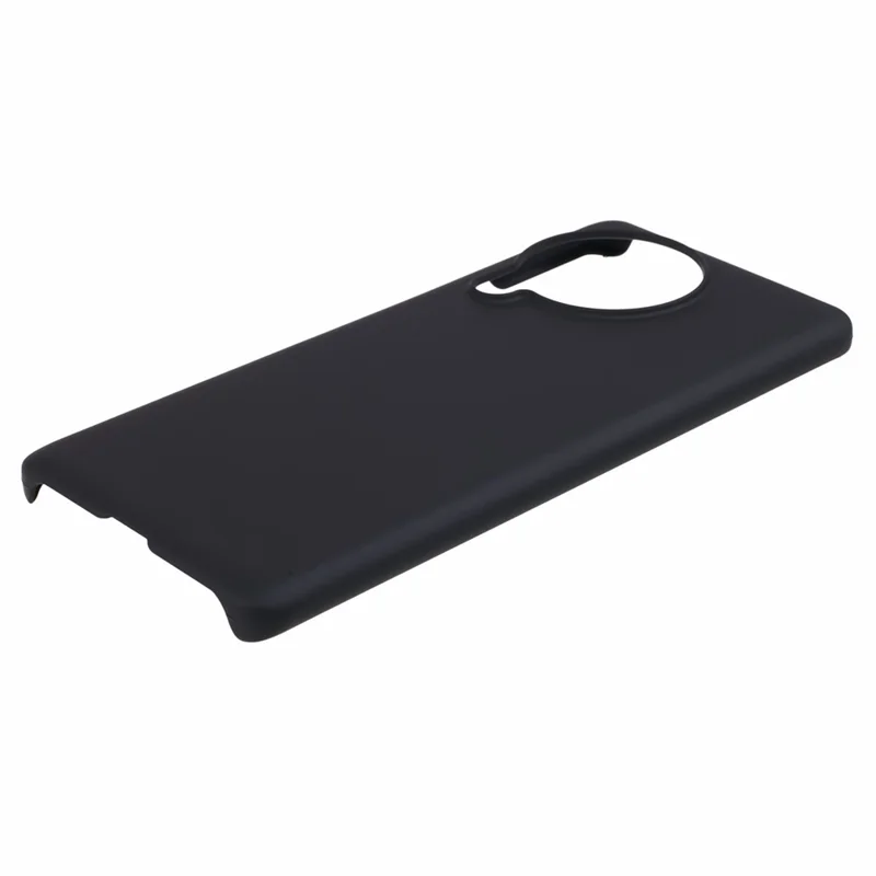 Para Xiaomi Civi 3 5G Capa de Telefone Celular Revestida de Borracha Livre de Impressões Digitais Capa Traseira de PC Rígido - Preto