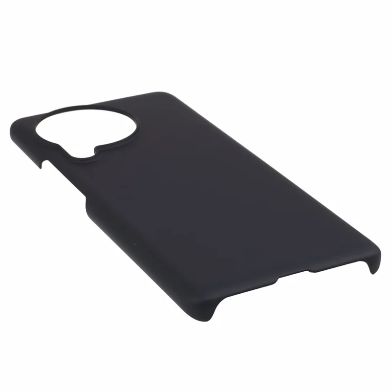 Para Xiaomi Civi 3 5G Capa de Telefone Celular Revestida de Borracha Livre de Impressões Digitais Capa Traseira de PC Rígido - Preto