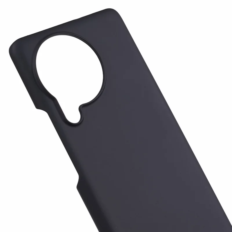 Para Xiaomi Civi 3 5G Capa de Telefone Celular Revestida de Borracha Livre de Impressões Digitais Capa Traseira de PC Rígido - Preto