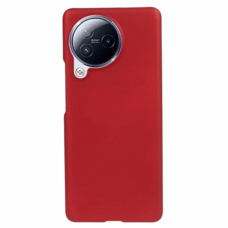 For Xiaomi Civi 3 5G Rubberized Mobile Phone Cover Fingerprint-free Hard PC Phone Back Cover - Red