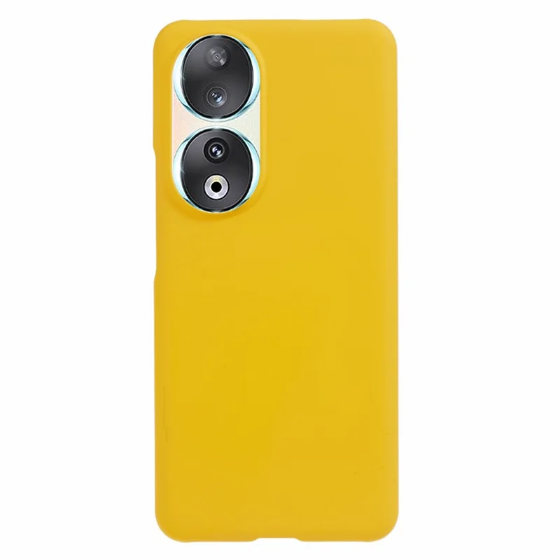 Protective Phone Case for Honor 90 , Scratch-resistant Rubberized PC Phone Cover - Yellow