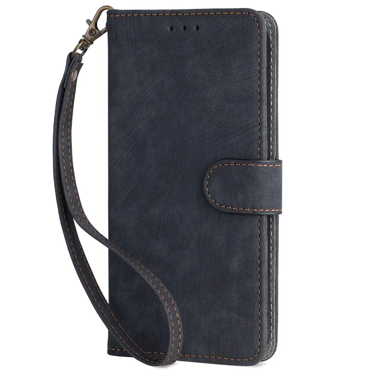 Para Nokia G42 RFID Blocking Wallet Phone Case PU Leather Anti-fall Stand Cover with Strap - Black