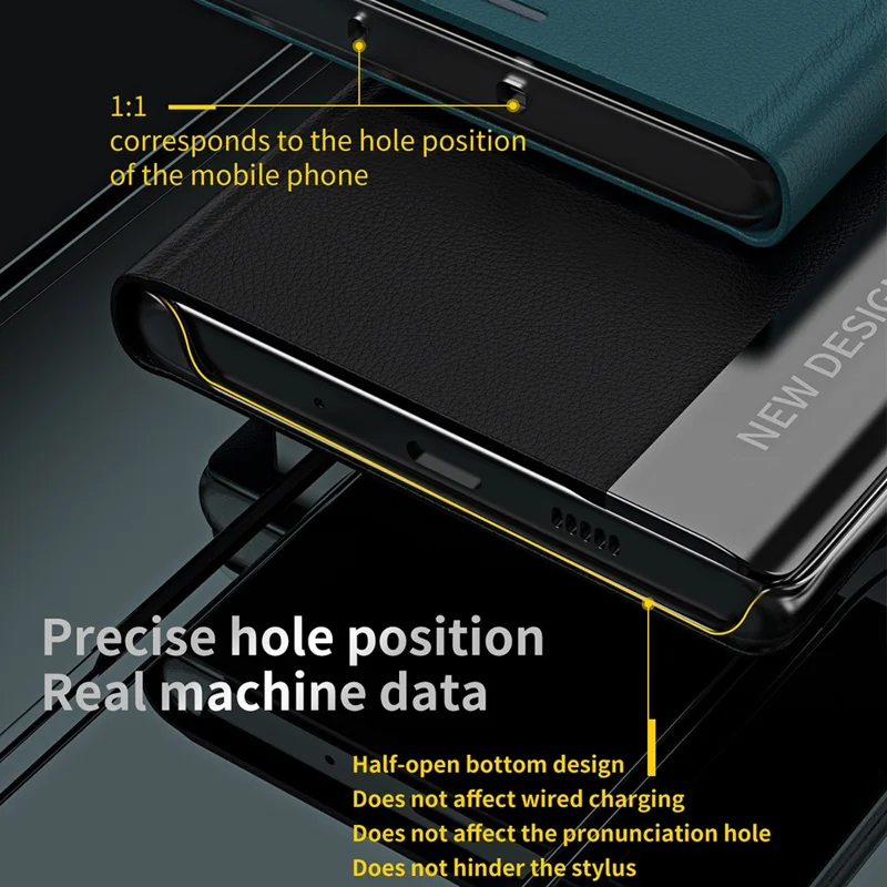 Für Samsung Galaxy S23 FE PU-Leder + PC Elektrovergoldung Handyhülle Fallschutz Ständer Case - Grün
