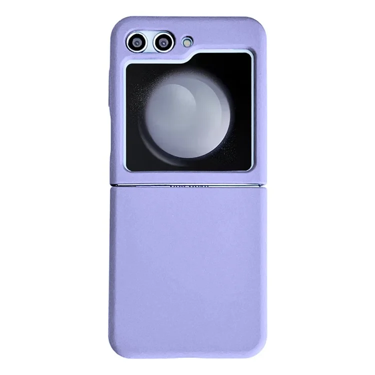 Silicone Phone Case for Samsung Galaxy Z Flip5 5G , Anti-scratch Protective Folding Phone Cover - Purple