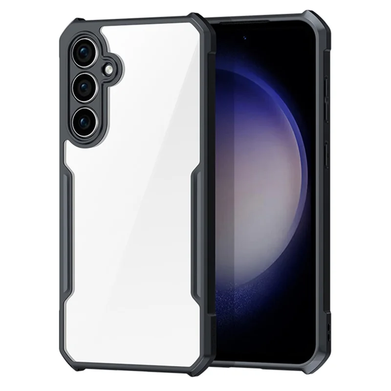 XUNDD til Samsung Galaxy S23 FE akryl+TPU beskyttende telefonbeskyttelse mod fald - Sort