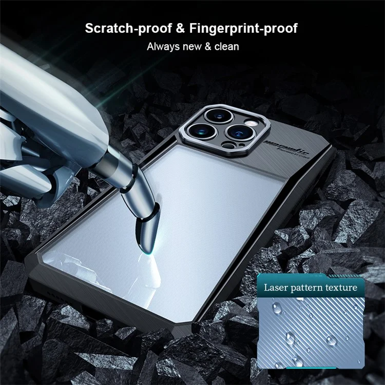 XUNDD Cyber Series Phone Case для iPhone 14 Pro Max, Акриловый + TPU Противоударный чехол для телефона