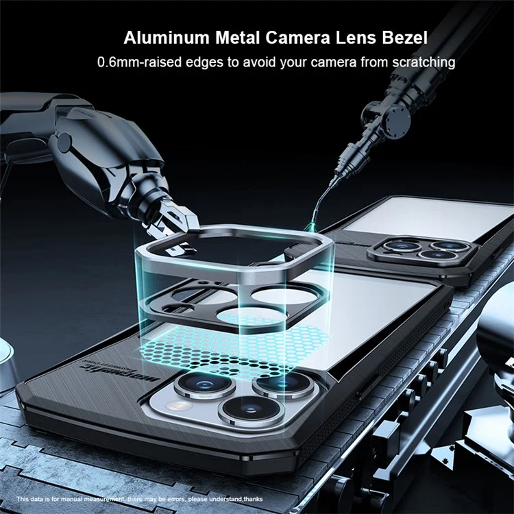 XUNDD Cyber Series Acrylic + TPU Case per iPhone 14 Pro, Custodia per telefono cellulare con protezione airbag