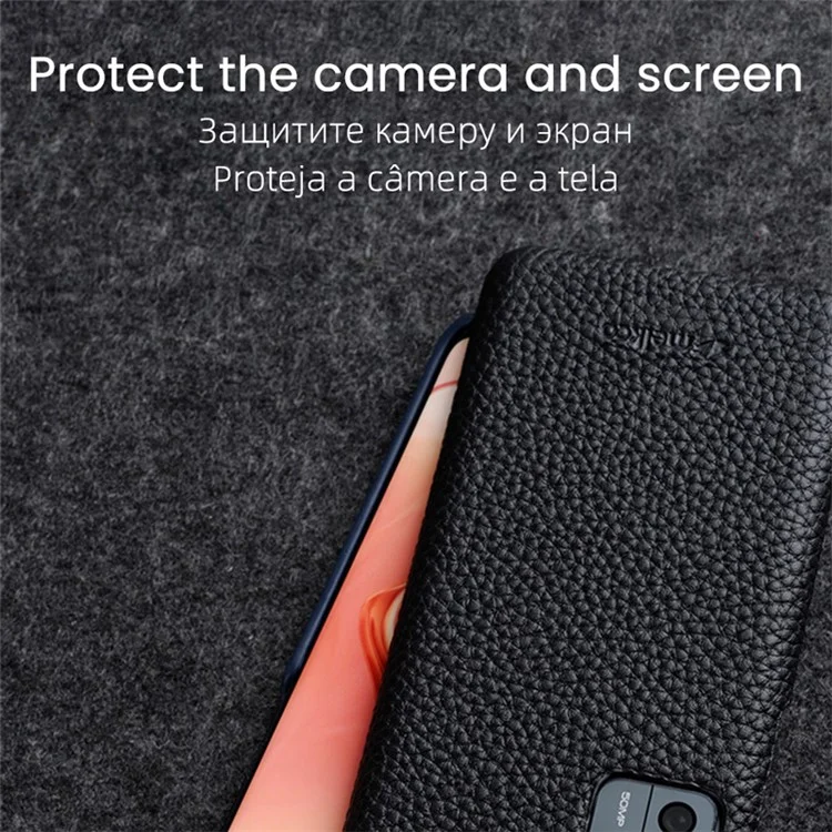 MELKCO For Xiaomi 12 Pro 5G / 12S Pro 5G / 12 Pro (Dimensity) 5G Genuine Cow Leather Coated PC Incomplete Phone Case - Grey