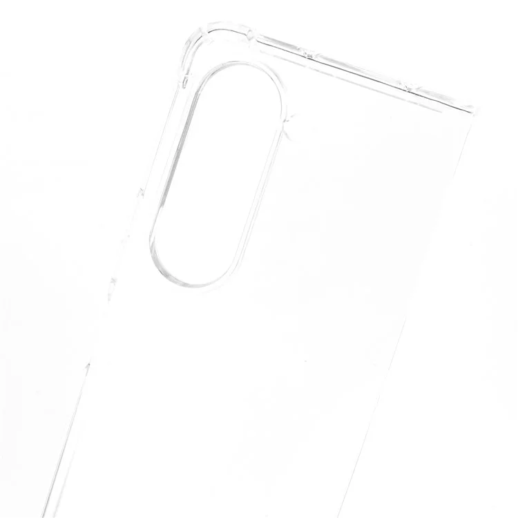 For Samsung Galaxy Z Fold5 5G Transparent Phone Case Flexible TPU Four Corners Reinforced Protective Cover