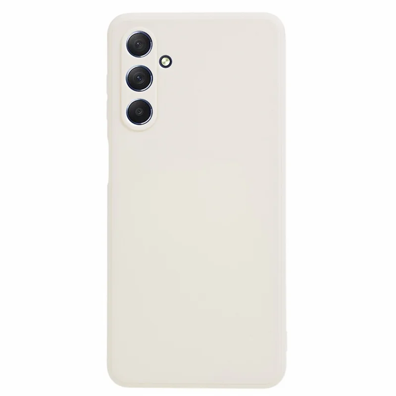 Para Samsung Galaxy M54 5G / F54 5G Funda de Teléfono de Borde Recto Cortes Precisos Antiarañazos Cubierta de TPU - Blanco