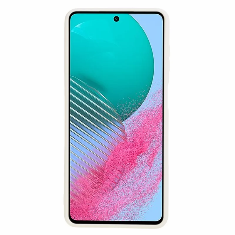 Para Samsung Galaxy M54 5G / F54 5G Funda de Teléfono de Borde Recto Cortes Precisos Antiarañazos Cubierta de TPU - Blanco