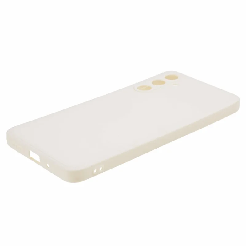 Para Samsung Galaxy M54 5G / F54 5G Funda de Teléfono de Borde Recto Cortes Precisos Antiarañazos Cubierta de TPU - Blanco