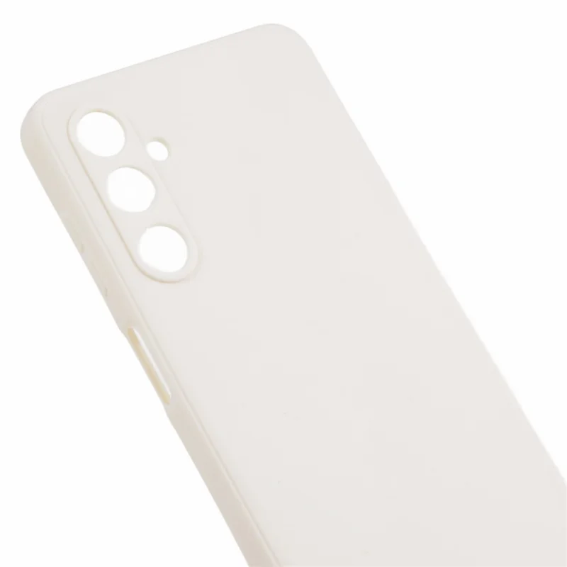 Para Samsung Galaxy M54 5G / F54 5G Funda de Teléfono de Borde Recto Cortes Precisos Antiarañazos Cubierta de TPU - Blanco
