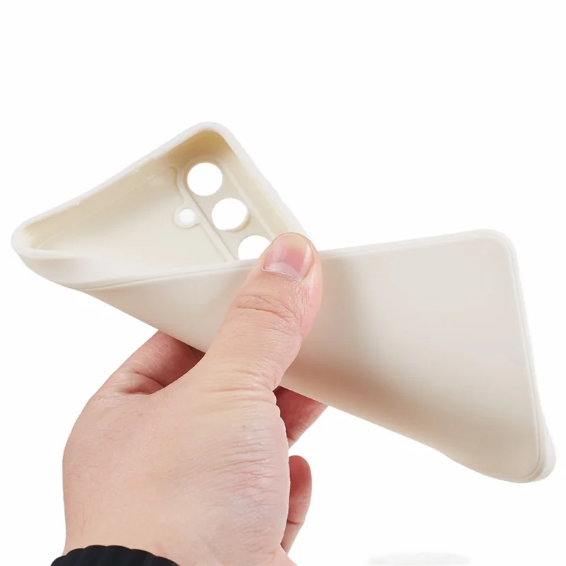 Para Samsung Galaxy M54 5G / F54 5G Funda de Teléfono de Borde Recto Cortes Precisos Antiarañazos Cubierta de TPU - Blanco