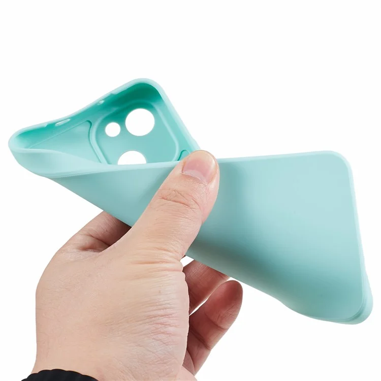 Étui pour téléphone à bord droit pour Huawei Maimang A20, étui de protection souple TPU avec découpe précise - Vert clair