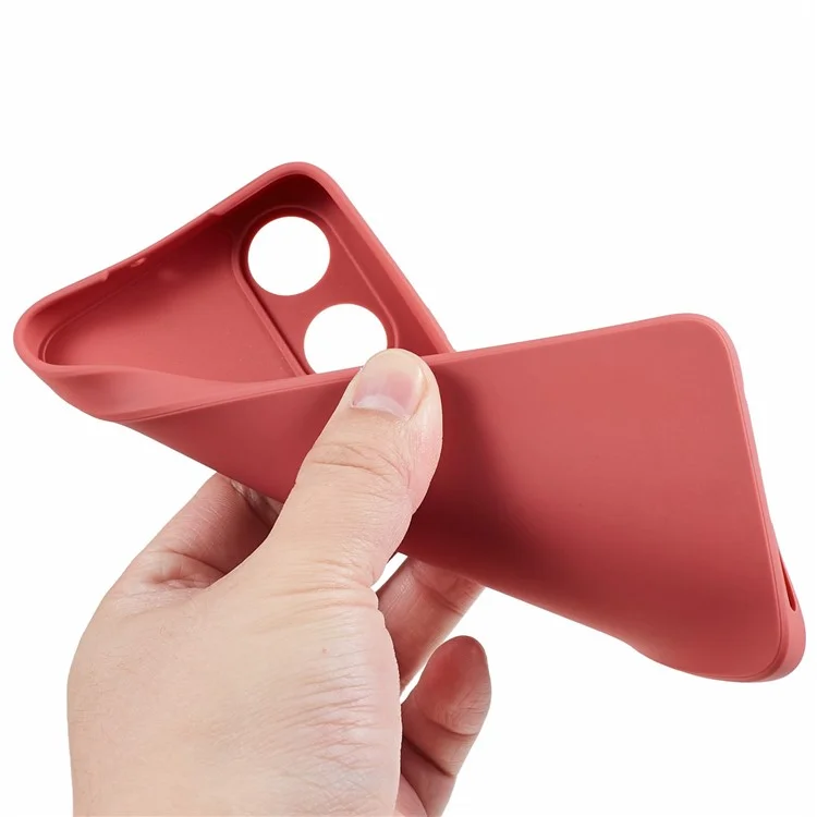 Gerade Kante Handyhülle für Honor Play 40, präziser Ausschnitt Soft TPU Schützende Handyhülle - Rot