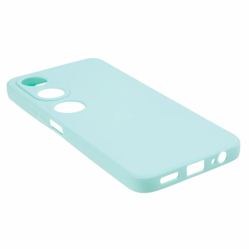 Straight Edge Phone Case for Honor Play 40 , Precise Cutout Soft TPU Protective Phone Cover - Baby Blue