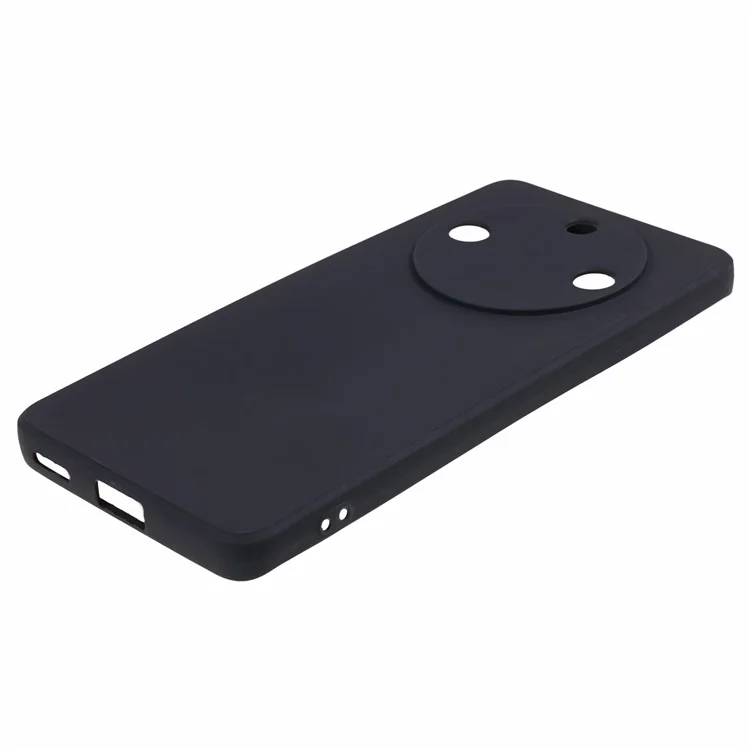Capa de Telefone para Honor X50, Cobertura Protetora de Borda Reta Suave e Precisa em TPU - Preta