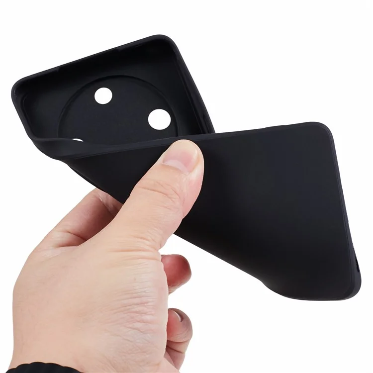 Capa de Telefone para Honor X50, Cobertura Protetora de Borda Reta Suave e Precisa em TPU - Preta