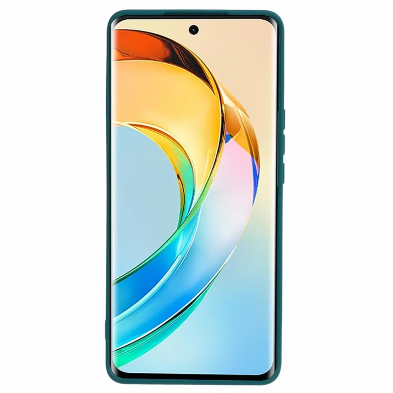 Phone Case for Honor X50 , Precise Cutout Soft TPU Straight Edge Protective Cover - Army Green