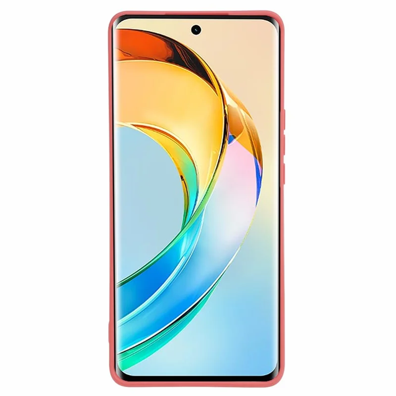 Phone Case for Honor X50 , Precise Cutout Soft TPU Straight Edge Protective Cover - Red