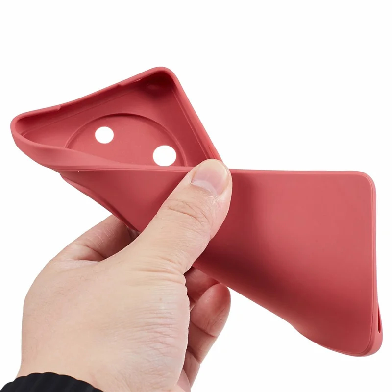 Phone Case for Honor X50 , Precise Cutout Soft TPU Straight Edge Protective Cover - Red