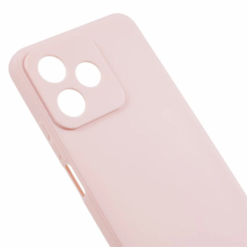 Präziser Ausschnitt-Handyhülle für Realme C53 (Global) / C53 (Indien) / C51 / Narzo N53 4G, gerader Rand, weiche TPU-Schutzhülle – Pink