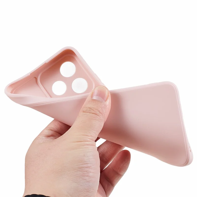 Präziser Ausschnitt-Handyhülle für Realme C53 (Global) / C53 (Indien) / C51 / Narzo N53 4G, gerader Rand, weiche TPU-Schutzhülle – Pink