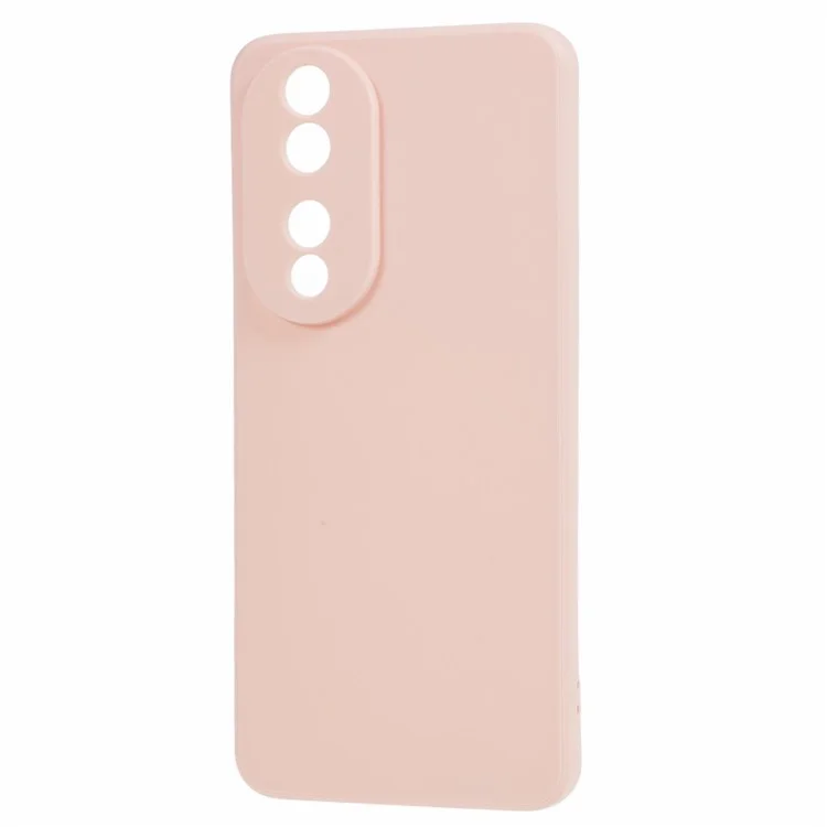Precise Cutout Phone Case for Honor 90 , Straight Edge Shock-absorbing TPU Protective Cover - Pink